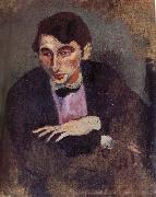 Jules Pascin Portrait of Newaludo oil on canvas